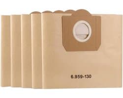 Stofzuigerzakken geschikt voor Karcher 6.959-130.0 WD3 WD3P MV3, vervangende papieren filterzakken voor nat- en droogzuigers (5 stuks)