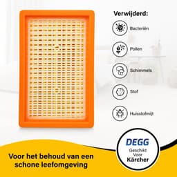 DEGG® - Mega Set - 20 Stofzuigerzakken + 2 Vlakfilters - Geschikt voor Kärcher WD4, WD5, WD6, MV4, MV5, MV6 | Bespaar op onderhoud — thumbnail 3