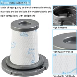 3 stuks Filters - geschikt voor Rowenta Xforce Flex 8.60 - ZR009006 - geschikt voor Rowenta X-Force flex 8.60 RH9611 - RH9637 - RH9638 - RH9639 - RH9677 - RH9678 - RH9679 - RH9680 - 90*47*107mm - Grijs — thumbnail 4