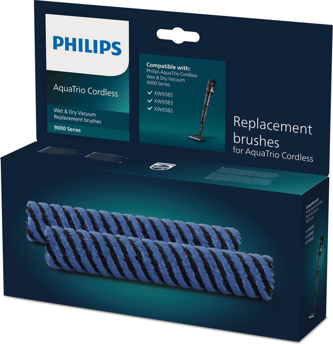Philips AquaTrio Cordless Accessories XV1793/01 - 2 Vervangende Borstels Steelstofzuiger voor 9000 Series - Zwart — afbeelding 1