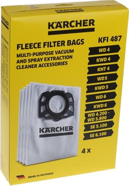 Karcher Stofzak WD4/5/6&MV4/5/6 4 Stuks Vlies — thumbnail 2
