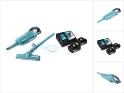Makita DCL 182 RG accustofzuiger 18 V + 2x accu 6,0 Ah + oplader — thumbnail 1