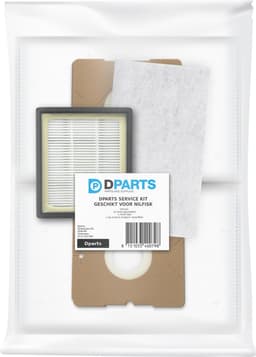 10x Dparts stofzuigerzakken en 1 HEPA filter geschikt voor Nilfisk One en Coupe Neo series - EPA 10 stofzuigerfilter hepafilter H10 - nr. 78601000 - 107414332 — thumbnail 2