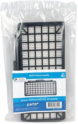 Multaparts® HEPA Filter geschikt voor Bosch / Siemens 647753, VZ154HFB | Afmetingen: 20,8 x 9,3 x 2,6 cm | Filter met brede vergrendelingshevel | O.a. geschikt voor Bosch Free'e, In'genius, Zoo'o en Siemens Z5.0, Z6.0, Z7.0 serie — thumbnail 2