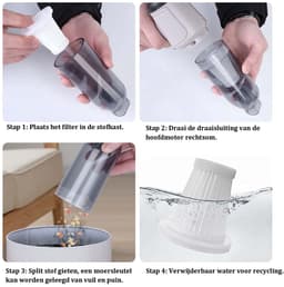 3-in-1 Oplaadbare Handstofzuiger - Droog & Wet Opzuigen + Blaasfunctie, 2000mAh Langdurige Batterij, Compatibel met Auto en Huis — thumbnail 4