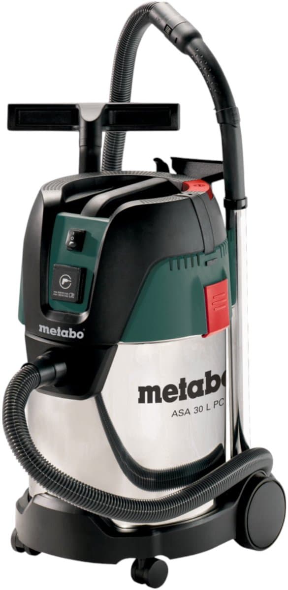 Metabo ASA 30 L PC Inox nat- en droogzuiger 1250 W 30 l ( 602015000 ) stofklasse L — afbeelding 1