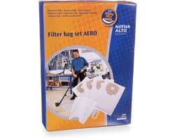 Nilfisk 5x Vliesfilterzakken voor Aero 21/26/31 - 107419590