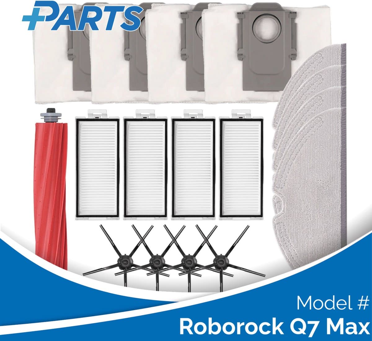 Roborock Q7 Max Onderhoudsset (Plus.Parts® alternatief voor 8.02.0145) — afbeelding 1