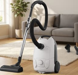 CleanMaster 5000 – Stofzuiger met Zak – Hoge Zuigkracht – 37% Gerecycled Plastic – AllFloor Click-zuigmond – 2-in-1 Multifunctionele Mondstuk – 8,5m Actieradius – Wasbaar Hygiënefilter – Voor Alle Vloeren — thumbnail 3