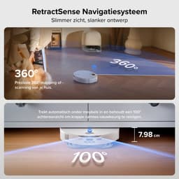 Roborock Qrevo Curv 2 Pro-Robotstofzuiger Met Dweilfunctie-25.000 Pa-7,98 cm Ultraslank Ontwerp-Dweilen met warm water-Reactieve AI-Obstakelherkenning-100℃ Heetwaterwas-Zelfreinigend-Automatische droging-Slimme spraakassistent — thumbnail 4