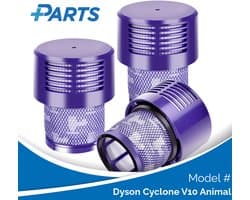 Dyson Cyclone V10 Animal Filters (3 Stuks, Plus.Parts® alternatief voor 969082-01)