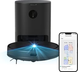 Imou RV1 Pro Max - Robotstofzuiger Met Laadstation En Dweilfunctie - Razendsnelle Inkaartbrenging Door LIDAR sensor - Opslag Plattegrond Van 3 Verdiepingen - Automatische Lediging - 6000 Pa zuigkracht - 180 Minuten Aaneengesloten Reinigen — thumbnail 1