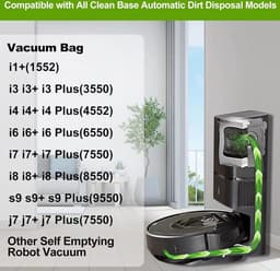 8 Stuks - Stofzuiger zakken geschikt - Stofzuigerzakken geschikt - Robotstofzuiger - Geschikt Voor iRobot Roomba Compatibel met i3/i4/i6/i7/i8/s9/j7 - Hoge Kwaliteit - Clean Base automatische afzuigstaion zak filterzak — thumbnail 4