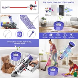 Dyson V7 en V8 Filters (3+3 Stuks, Plus.Parts® alternatief voor 965661-01 / 967478-01) — thumbnail 3