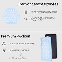 BukkitBow - Hepa Filters voor Miele Classic Compact C1/C2/C3 - Vervang Filter - Set van 2 Stuks — thumbnail 2