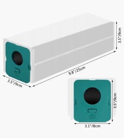 10 x zakken hoogwaardige vervanging voor SAMSUNG BESPOKE JET + 1 filter HEPA compatibel VS20A958FWN - VS20A95923B/AA stok stofzuiger-onderdelen-het onderdeelnummer van het origineel is: Samsung VCA-ADB952 -schoonmaakstations — thumbnail 5