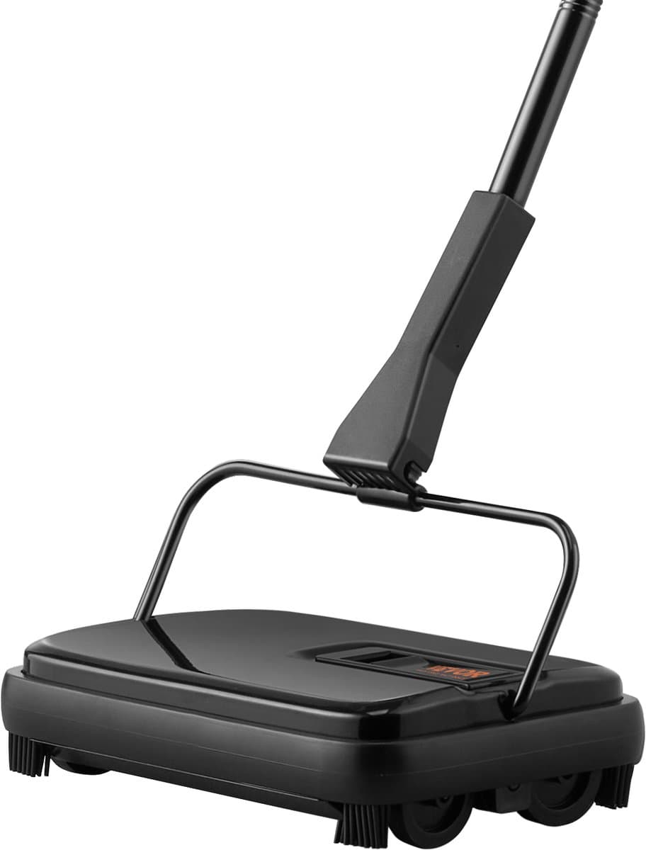 VEVOR Tapijtveger, Handmatige Vloerreiniger, 200 Mm voor Het Reinigen Van Tapijten En Harde Vloeren, Huisdierbontverwijderaar, Borstelkam voor Het Verwijderen Van Vuil/Haar Zonder Elektriciteit — afbeelding 1