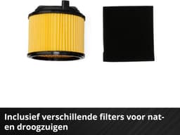 Einhell Elektrische Nat-/Droogzuiger TC-VC 1825 A - 1250 W - 180 mbar - 25 L - 2-delige kunststof buis - 250 cm zuigslang - Automatisch stopcontact: 2200 W — thumbnail 2