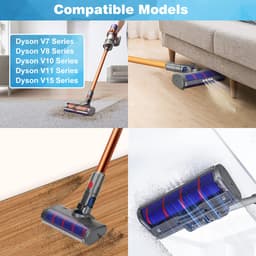 YONO Zuigmond geschikt voor Dyson Steelstofzuiger - V15 V11 V10 V8 V7 - Stofzuigermond - Onderdelen - Mondstuk Accessoires - Vloerzuigmond - Turboborstel — thumbnail 3