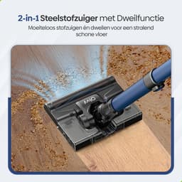 Olvy Steelstofzuiger Draadloos 350W - Met Dweilfunctie - 5 Zuigniveaus - Vacuum Cleaner - Draadloze Snoerloze Stofzuiger - Zonder Zak - Op Accu - 35Kpa - Kruimeldief — thumbnail 5