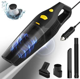 Draadloze autostofzuiger met sterke zuigkracht, draagbare handstofzuiger en handige LED-verlichting — thumbnail 1