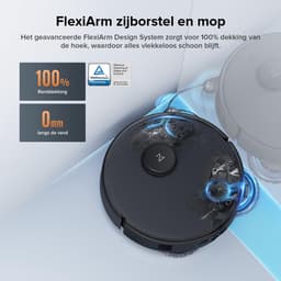 Roborock Qrevo Edge S5A robotstofzuiger - 18500Pa - met dweilfunctie&Liftable mop - anti-verstrengeling - obstakelvermijding - individuele tapijtstrategie - ultradun design - 75 °C heet water mopwas - Zelfreinigend - Wit - S8 Pro Ultra upgrade — thumbnail 3