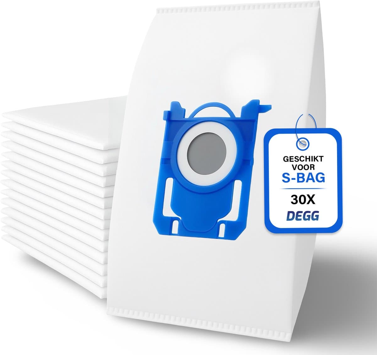 DEGG® - 30x Stofzuigerzakken geschikt voor AEG S-BAG GR201, GR201s, GR201sm, VX6 X force, VX7 - Classic long performance stofzuigerzakken geschikt voor AEG, Philips, Electrolux - 30 STUK(S) — afbeelding 1