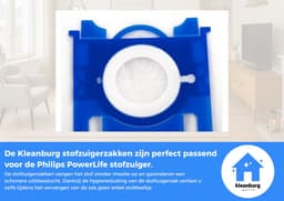 Kleanburg® - Geschikt voor Philips PowerLife - Stofzuigerzakken - 10 stuks — thumbnail 5
