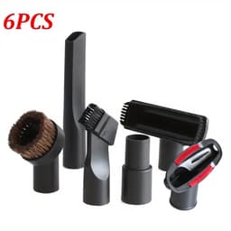 FA-VE Stofzuiger Opzetstukken Set - 6 Delige Set - Universele Stofzuiger Accessoires 32mm - Incl. Adapter - Kierenzuiger - Meubelborstel - Auto Stofzuiger Opzetstukken - Zwart — thumbnail 1