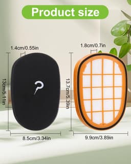 2x Filter Geschikt voor Philips Speedpro Max, Max Aqua en Max Aqua Plus - Alternatief voor het FC5005/01, CP1100/01, CP0663/01 Filter - 6000, 7000 en 8000 Serie - Steelstofzuiger - Stofzuiger Schuimfilter - Wasbaar - Duurzaam - Stofzuiger Accessoires — thumbnail 2
