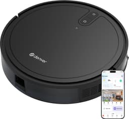 Denver Robotstofzuiger met Laadstation - Smartphone TUYA App - Gyroscope Navigatie - Geschikt voor Huisdierharen - RVC125 — thumbnail 1