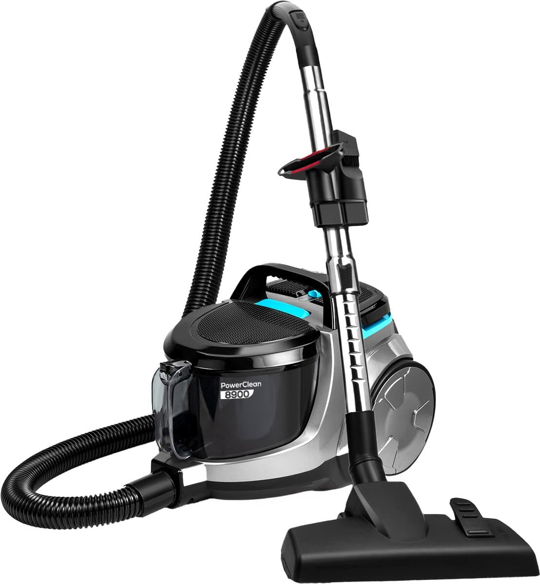 Sanovy PowerClean-8900 Stofzuiger Zonder Zak – Krachtige 2,5L Cycloon Stofzuigers, 9 m actieradius – Alle Vloertypen – 2 opzetstukken — afbeelding 1