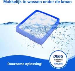 DEGG® - Filter geschikt voor Philips - FC6042 - Power pro expert series - Alternatief voor het origineel FC6042/01 en FC8003/01 - Wasbaar - Duurzaam - Premium Kwaliteit — thumbnail 2