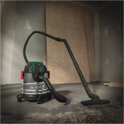 Parkside Nat droogzuiger - Vermogen: 1200 W - Zuigvermogen: 180 Air watt - Tankinhoud: 12 L - Ook te gebruiken als blazer of voor het opzuigen van water - Inclusief o.a. zuigslang (2 m), mondstukken, zuigbuis, textiel filterzak en schuimstoffilter — thumbnail 4