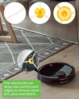 Reserveonderdelen geschikt voor iRobot Roomba 860 865 870 880 896 960 966 971 976 980 981, borstels accessoires voor Roomba 800 900-serie, 2 sets rubberen borstel, 6 filters HEPA, 6 zijborstel — thumbnail 5