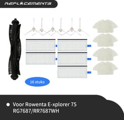 Replacements® Onderdelen geschikt voor Rowenta X-Plorer 75-series - NIET de 75S - 16-delig — thumbnail 1