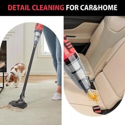 Cellista Draadloze Handstofzuiger 21V - Auto Stofzuiger - Steelstofzuiger - 5500Pa Zuigkracht - Oplaadbare Hoover - 600ml - Met LED Licht en Accessoires — thumbnail 5