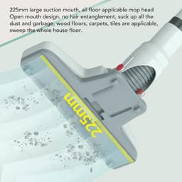 Draadloze Steelstofzuiger - Combinatie Dweil - Meerdere Vloeren Reinigen - 43000 Pa Zuigkracht - 108 cm Hoog — thumbnail 2