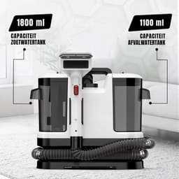 KAD® Vlekkenreiniger - Vlekkenreiniger voor Bank & Tapijt - Krachtige Tapijtreiniger Machine - Zwart/Wit - 18cm x 30cm x 36cm — thumbnail 3