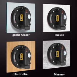 Met 2 x accu & manometer, elektrische zuigkracht max. 300 kg, zelfzuigende glaslifter 8 inch vacuüm sterke zuignap voor zwaar glas, tegels, ijzeren plaat, zuignappen voor materiaaltransport — thumbnail 5