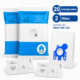 Kleanburg® - Stofzuigerzakken geschikt voor Miele GN 3-D - Classic C1, Complete C2, Complete C3, Cat and Dog - 20 Stofzuigerzakken en 2 Filters — thumbnail 1