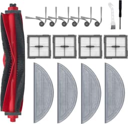 17-delige Accessoireset voor Stofzuiger Compatibel met Roborock Q10 S5+ - Hoofdborstel, Filters, Dweilen & Zijborstels — thumbnail 1
