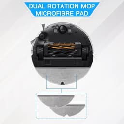 8 stuks Dweilpad vervanging voor Dreame D20 / D20 Pro Plus robotstofzuiger, accessoires, wisserdoek, pads, robotstofzuiger, reserveonderdelen, langdurig gebruik, wasbaar, reserveonderdelen — thumbnail 3