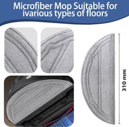 10 stuks - Vervangende accessoireset compatibel met Roborock Q10 S5/Q10 S5+/Q10 X5/Q10 X5+ robotstofzuigeronderdelen: 1 hoofdborstel, 2 HEPA-filters, 2 dweilpads, 3 stofzakken, 2 zijborstels — thumbnail 5