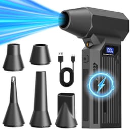 Draagbare Handheld Luchtblazer - 110000 RPM Turbo Ventilator Snoerloze Elektrische Stofblazer — thumbnail 1