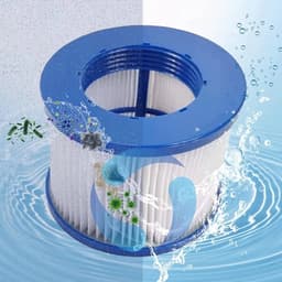Opblaasbare filterpatronen Geschikt voor spa's, jacuzzi's en zwembaden; laminaire stromingsfilter. (4-pack) — thumbnail 2