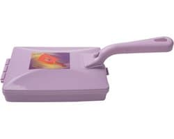 Handmatige Vegen - Stofverwijderaar Tapijt - Snel Huishouden - Dubbele Borstels - 26 cm - Paars