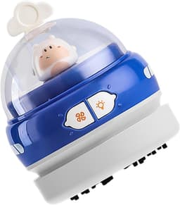 Kleine stofzuiger - Bureau reiniger - Bureau schoonhouden - USB oplaadbaar - 9x9x13 cm - Paars — thumbnail 1
