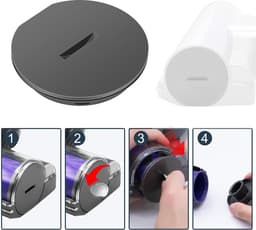 Dailygoody - Vloerborstelkop eindkap - Ingebouwde eindkap voor Dyson - Duurzaam kunststof - Geschikt voor V7 V8 V10 V11 - Eenvoudig te gebruiken — thumbnail 2