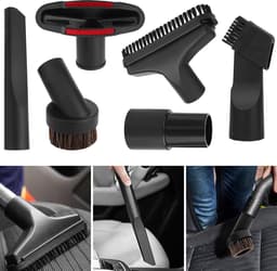 YONO Stofzuiger Zuigmond Set - 6 Stuks - Universeel Opzetstuk - geschikt voor Miele - Philips - AEG - Karcher - Bosch - Borstel - Mondstuk - Hulpstukken - Onderdelen — thumbnail 2